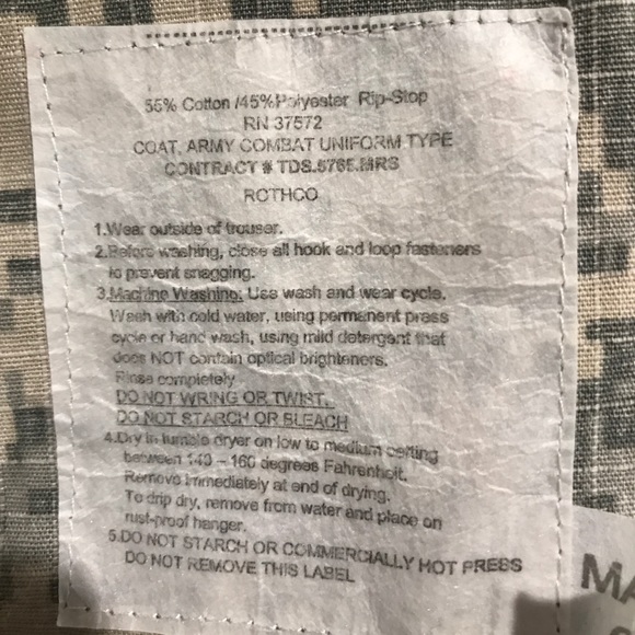 US Army Military Combat Uniform Shirt-Jacket - Picture 5 of 5